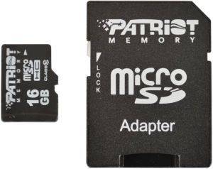 PATRIOT PSF16GMCSDHC10 LX SERIES 16GB MICRO SDHC CLASS 10 + SD ADAPTER PATRIOT PSF16GMCSDHC10 LX SERIES 16GB MICRO SDHC CLASS 10 + SD ADAPTER