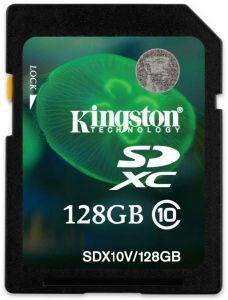 KINGSTON SDX10V/128GB 128GB SDXC CLASS 10