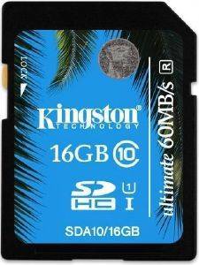 KINGSTON SDA10/16GB 16GB SDHC CLASS 10 UHS-I ULTIMATE FLASH CARD KINGSTON SDA10/16GB 16GB SDHC CLASS 10 UHS-I ULTIMATE FLASH CARD