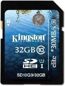 KINGSTON SD10G3/32GB SDHC 32GB CLASS 10 UHS-I ELITE