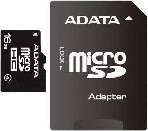 ADATA 16GB MICRO SECURE DIGITAL HIGH CAPACITY WITH ADAPTER CLASS 4