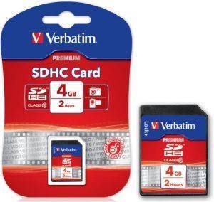 VERBATIM 43960 PREMIUM SDHC CLASS 10 4GB VERBATIM 43960 PREMIUM SDHC CLASS 10 4GB