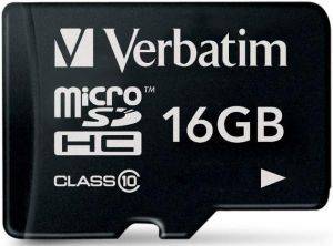VERBATIM 44010 MICROSDHC CLASS 10 16GB VERBATIM 44010 MICROSDHC CLASS 10 16GB