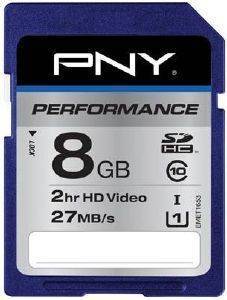 PNY PERFOMANCE 8GB SDHC UHS-1 CLASS 10