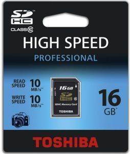 TOSHIBA SDHC 16GB CLASS 10 BLACK