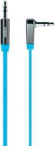 BELKIN AV10128CW03-BLU RIGHT ANGLE AUX AUDIO CABLE BELKIN AV10128CW03-BLU RIGHT ANGLE AUX AUDIO CABLE