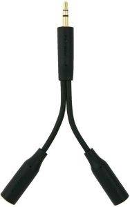 BELKIN F3Y122BF0.1M AUDIO SPLITTER 3.5MM/2X3.5MM M/F 0.1M BELKIN F3Y122BF0.1M AUDIO SPLITTER 3.5MM/2X3.5MM M/F 0.1M