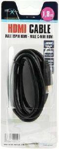 NATEC NKA-0344 HDMI TO MIΝΙ HDMI CABLE 1.8M NATEC NKA-0344 HDMI TO MIΝΙ HDMI CABLE 1.8M