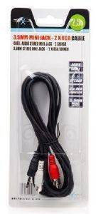 NATEC NKA-0424 MINI JACK TO 2XRCA STEREO CABLE 2.5M