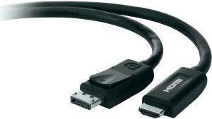 BELKIN F2CD001CP1.8M HDMI TO DISPLAY PORT CABLE 1.8M BELKIN F2CD001CP1.8M HDMI TO DISPLAY PORT CABLE 1.8M