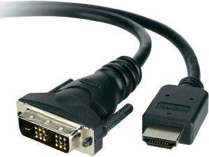 BELKIN F3Y005CP1.8M DVI-D TO HDMI CABLE 1.8M BLACK BELKIN F3Y005CP1.8M DVI-D TO HDMI CABLE 1.8M BLACK