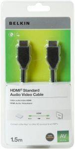 BELKIN F3Y017CP1.5M-BLK HDMI STANDARD CABLE 1.5M BLACK