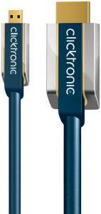 CLICKTRONIC HC295 MICRO HDMI TO HDMI CABLE 2M ADVANCED CLICKTRONIC HC295 MICRO HDMI TO HDMI CABLE 2M ADVANCED