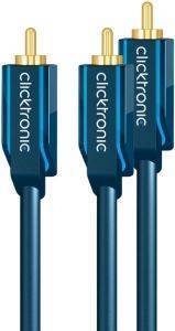 CLICKTRONIC HC410 AUDIO CABLE RCA MALE TO 2XRCA MALE 20M CASUAL