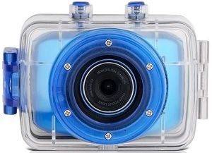 LENCO SPORTCAM-100 WATERPROOF SPORT CAMERA BLUE