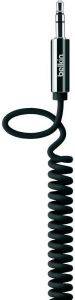 BELKIN AV10126CW06-BLK AUDIO CABLE 3.5MM M/M COILED STRAIGHT 1.8M BLACK