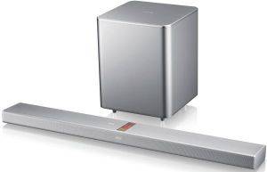 SAMSUNG HW-F751 2.1 SOUNDBAR SYSTEM WITH WIRELESS SUBWOOFER SILVER