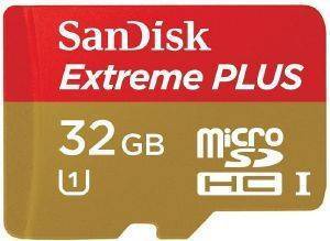 SANDISK SDSDQX-032G EXTREME PLUS 32GB MICRO SDHC UHS-I CLASS 1 SANDISK SDSDQX-032G EXTREME PLUS 32GB MICRO SDHC UHS-I CLASS 1