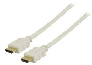 VALUELINE VLMP 34000W2.00 HDMI HIGH SPEED WITH ETHERNET CABLE 2M WHITE VALUELINE VLMP 34000W2.00 HDMI HIGH SPEED WITH ETHERNET CABLE 2M WHITE