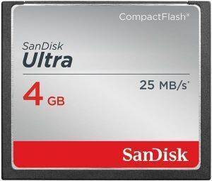 SANDISK SDCFHS-004G-G46 ULTRA 4GB COMPACT FLASH MEMORY CARD