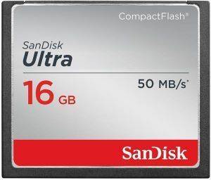 SANDISK SDCFHS-016G-G46 ULTRA 16GB COMPACT FLASH MEMORY CARD