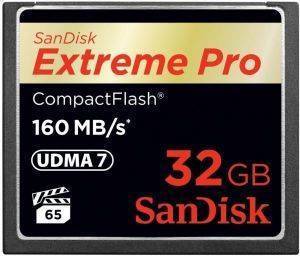 SANDISK SDCFXPS-032G-X46 EXTREME PRO 32GB COMPACT FLASH UDMA-7 MEMORY CARD