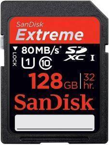 SANDISK EXTREME PLUS SDXC UHS-I CARD 128GB CLASS 10 SDSDXS-128G-X46