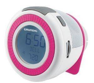 GRUNDIG SONOCLOCK 220 FM RDS CLOCK RADIO WHITE/PINK