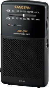 SANGEAN SR-35 FM/AM HAND-HELD RECEIVER WITH BUILT-IN SPEAKER BLACK SANGEAN SR-35 FM/AM HAND-HELD RECEIVER WITH BUILT-IN SPEAKER BLACK
