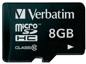 VERBATIM 44012 MICROSDHC 8GB CLASS 10 VERBATIM 44012 MICROSDHC 8GB CLASS 10