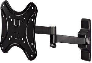 HAMA 108727 FULLMOTION TV WALL BRACKET 2 ARMS VESA 200X200 TILT + SWIVEL BLACK