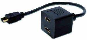 LAMTECH LAM296119 HDMI Y SPLITTER CABLE TYPE A - 2XTYPE A M/F 0.2M LAMTECH LAM296119 HDMI Y SPLITTER CABLE TYPE A - 2XTYPE A M/F 0.2M