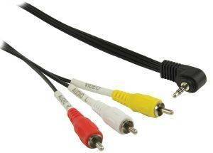 VALUELINE VLVP22400B2.00 3.5MM JACK AV CABLE MALE TO 3XRCA MALE 2M