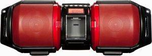 SHARP GX-M10HRD BOOMBOX ENTERTAINMENT SOUND SYSTEM METALIC RED