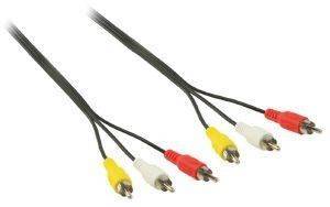 VALUELINE VLVP24300B10.00 AV CABLE 3XRCA M/M 10M