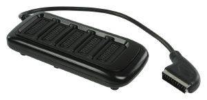 VALUELINE VLVP31850B0.50 SCART CONNECTION BOX SCART MALE - 5X SCART FEMALE 0.50M BLACK