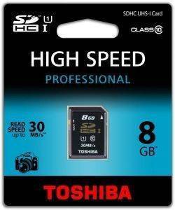 TOSHIBA 8GB SDHC UHS-I CLASS 10 TOSHIBA 8GB SDHC UHS-I CLASS 10