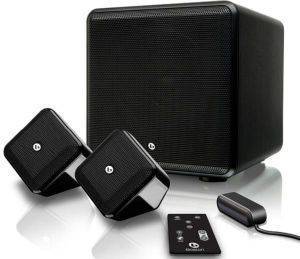 BOSTON ACOUSTICS SOUNDWARE XS DIGITAL CINEMA 2.1 HOME THEATER SPEAKER SYSTEM BLACK