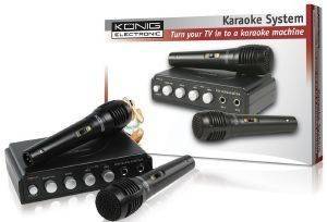 KONIG HAV-KM11 KARAOKE MIXER WITH 2 MICROPHONES