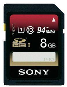 SONY SF8UX 8GB SDHC UHS-I CLASS 10 SONY SF8UX 8GB SDHC UHS-I CLASS 10