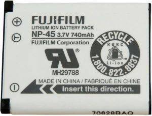 FUJIFILM NP-45 RECHARGABLE BATTERY FUJIFILM NP-45 RECHARGABLE BATTERY