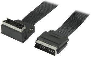 VALUELINE VLVP31035B1.00 VIDEO SCART CABLE MALE 90° ANGLED - SCART MALE FLAT STRAIGHT 1M VALUELINE VLVP31035B1.00 VIDEO SCART CABLE MALE 90° ANGLED - SCART MALE FLAT STRAIGHT 1M