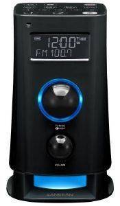 SANGEAN K-200 FM-RDS (RBDS)/AM/AUX-IN DIGITAL TUNING CLOCK RADIO BLACK