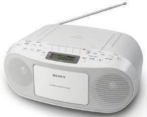 SONY CFD-S50W RADIO CASSETTE PLAYER WHITE