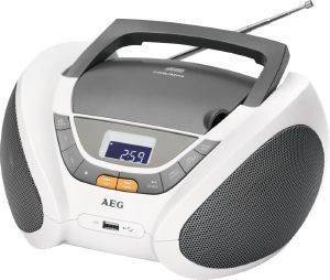 AEG SR 4358 STEREO RADIO WITH CD/MP3 WHITE