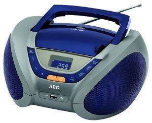 AEG SR 4358 STEREO RADIO WITH CD/MP3 BLUE