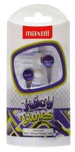 MAXELL JUICY TUNES EARPHONES PURPLE MAXELL JUICY TUNES EARPHONES PURPLE