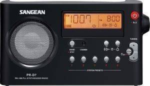 SANGEAN PR-D7 FM/AM COMPACT DIGITAL TUNING PORTABLE RECEIVER BLACK SANGEAN PR-D7 FM/AM COMPACT DIGITAL TUNING PORTABLE RECEIVER BLACK
