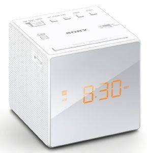 SONY IC-FC1 ALARM CLOCK WITH FM/AM RADIO WHITE