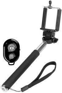 MONOPOD SELFIE STICK WITH BLUETOOTH REMOTE CONTROL BLACK